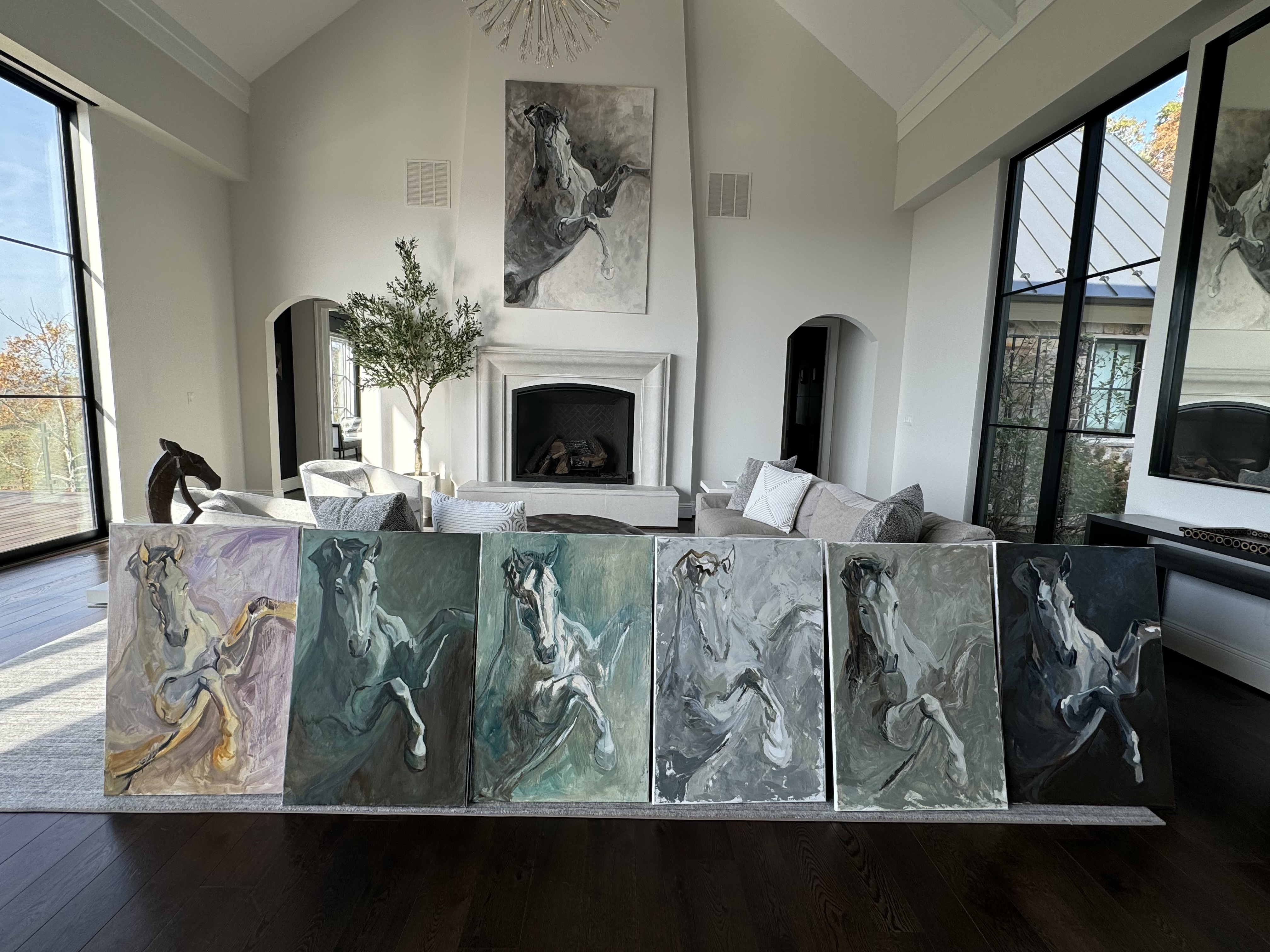 Grey Horse Composition studies