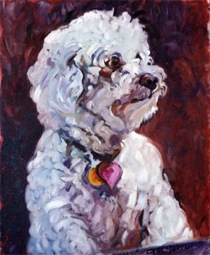 Maddy, a portrait, is a painting by Gail Dee Guirreri Maslyk.