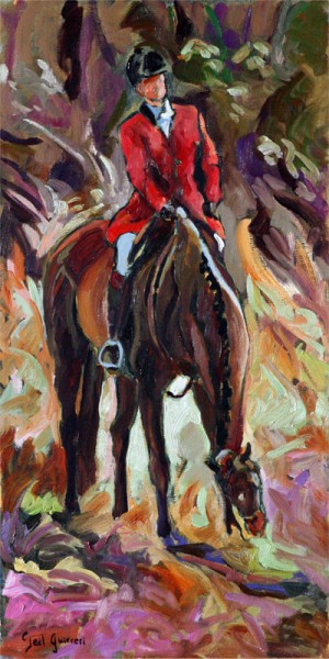 Hunt Study, II, is a painting by Gail Dee Guirreri Maslyk.