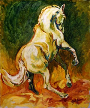 Classic Equine, V, is a painting by Gail Dee Guirreri Maslyk.