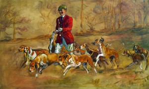 Christmas Day Hunting with OCH, is a painting by Gail Dee Guirreri Maslyk.