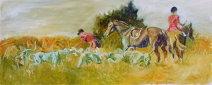 Hunt Landscape, I, is a painting by Gail Dee Guirreri Maslyk.
