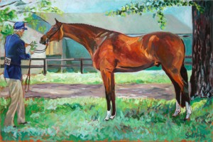 Cismont Manor Farm's Capitol Hill, is a painting by Gail Dee Guirreri Maslyk.
