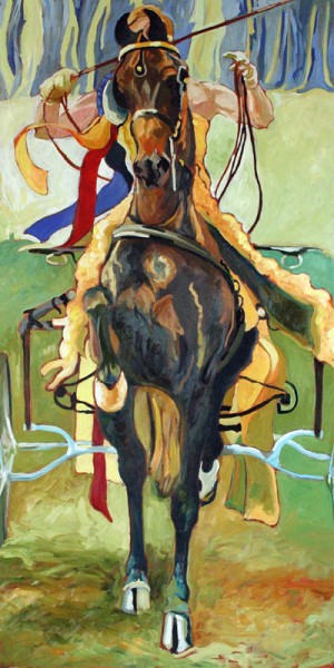 Vindicator, World's Grand Champion of Ch, is a painting by Gail Dee Guirreri Maslyk.