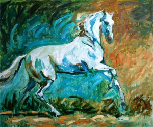 Classic Equine, I, is a painting by Gail Dee Guirreri Maslyk.