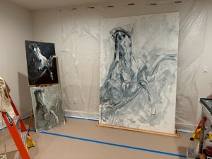 Grey Horse Composition progress photo 1