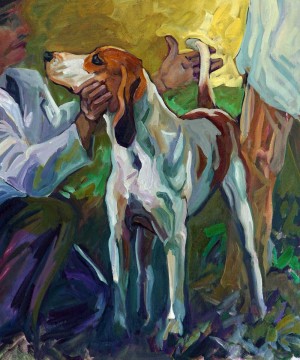 Morven Park Hound Show, III is a painting by Gail Guirreri-Maslyk