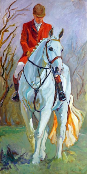 OCH Outrider, III is an oil painting of Maryalice Matheson by Gail Guirreri.