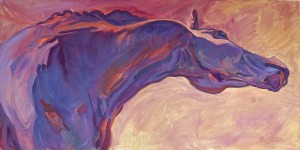 Stallion Gesture Pose I, Summer Shadows is a painting by Gail Guirreri